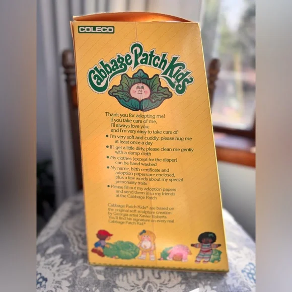 The Official Cabbage Patch Doll in Pink Outfit, holding purple crayon - Picture 5 of 6